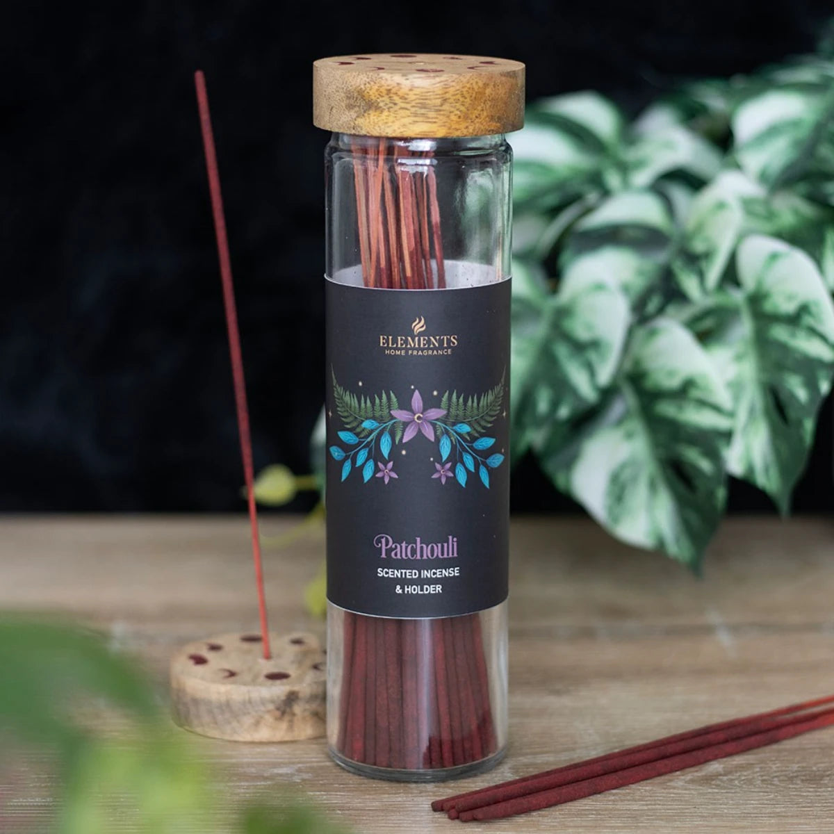 Dark Forest Patchouli Incense Sticks with Holder - Aromatic