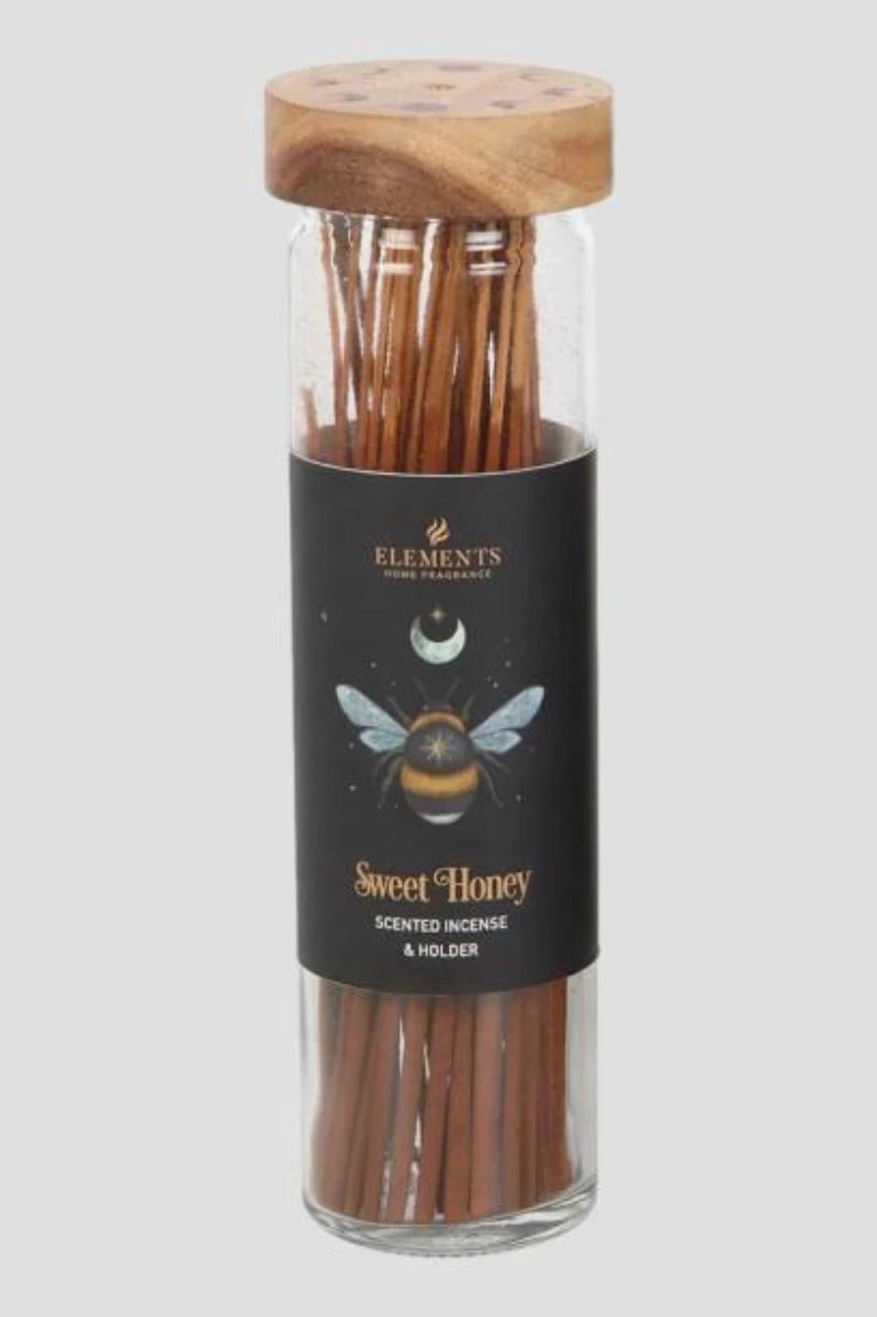 Dark Forest Sweet Honey Incense Sticks with Holder – Calming