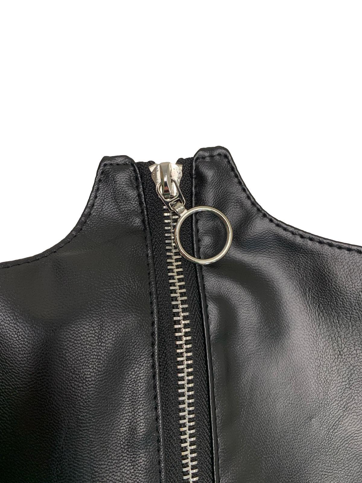 Ro Rox Underbust Belt Wide Elastic Faux Leather Waist Belt