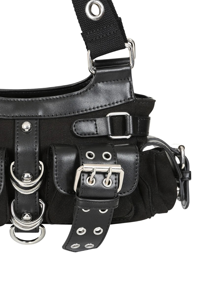 Banned Dark Doll Handbag - Gothic Punk Rock Shoulder Bag