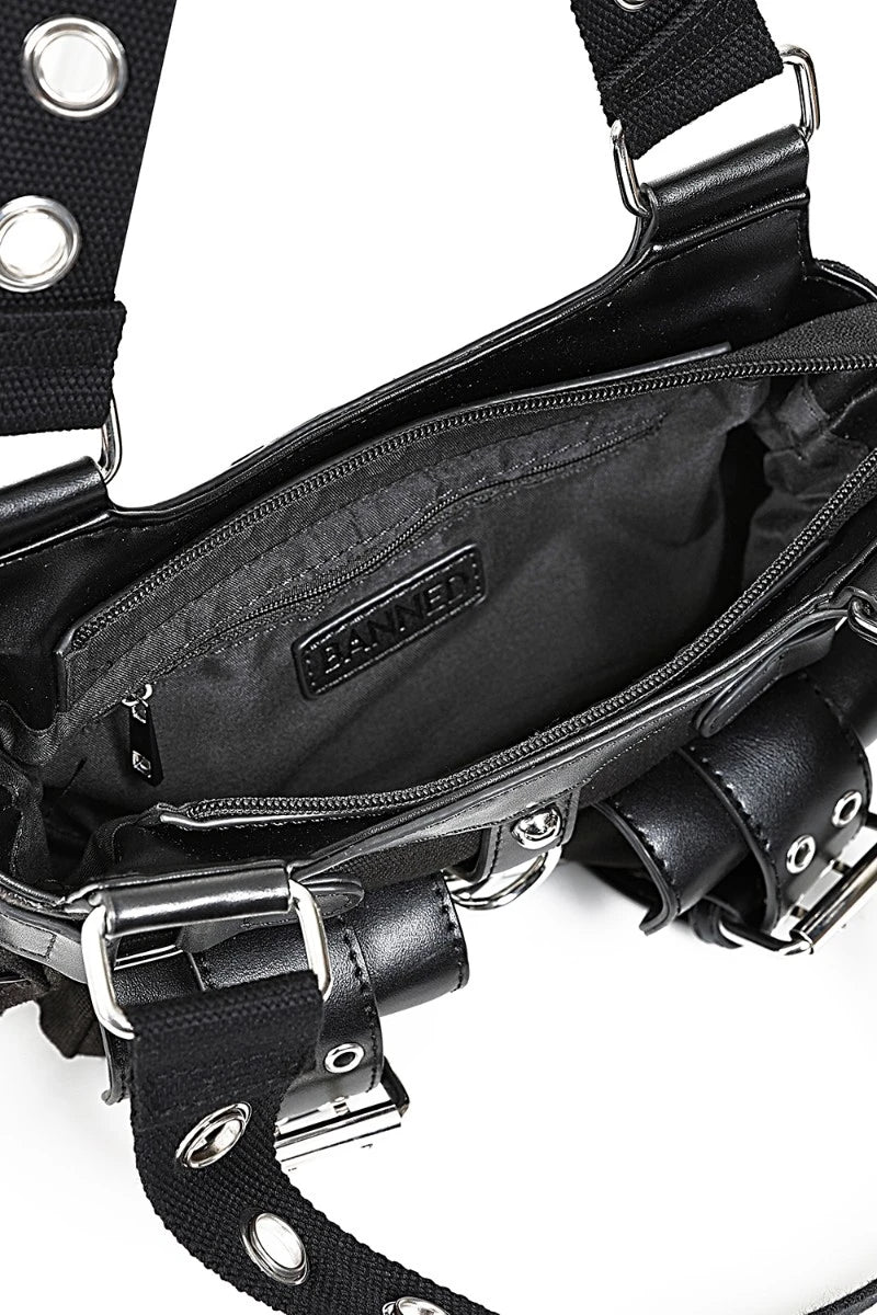Banned Dark Doll Handbag - Gothic Punk Rock Shoulder Bag