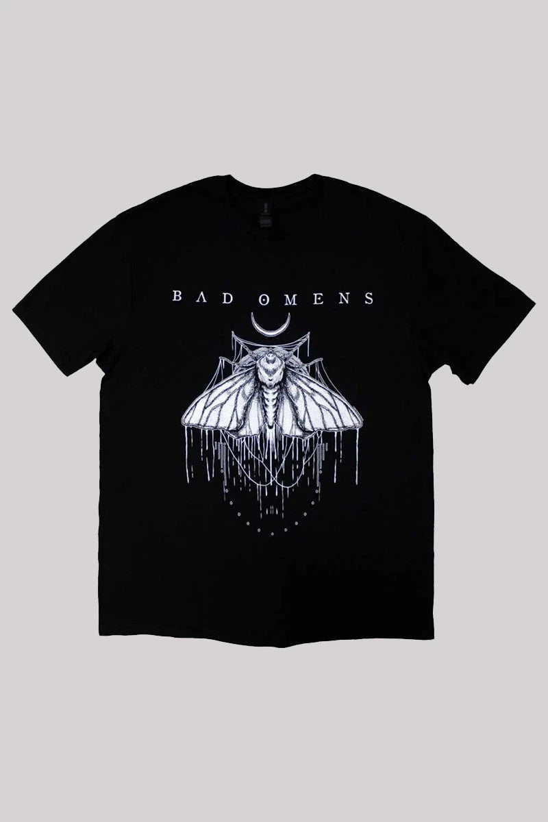 Bad Omens Unisex T-Shirt – Moth Black Band Tee