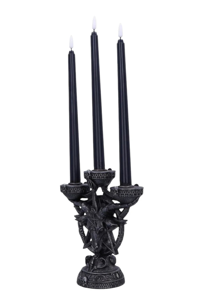 Nemesis Now Baphomet's Radiance Candelabra with LED Candles
