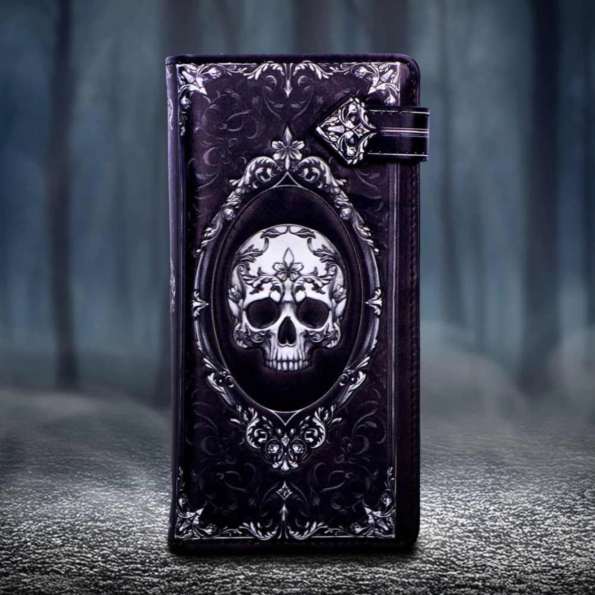 Nemesis Now Baroque Skull Purse Gothic Embossed PU Wallet