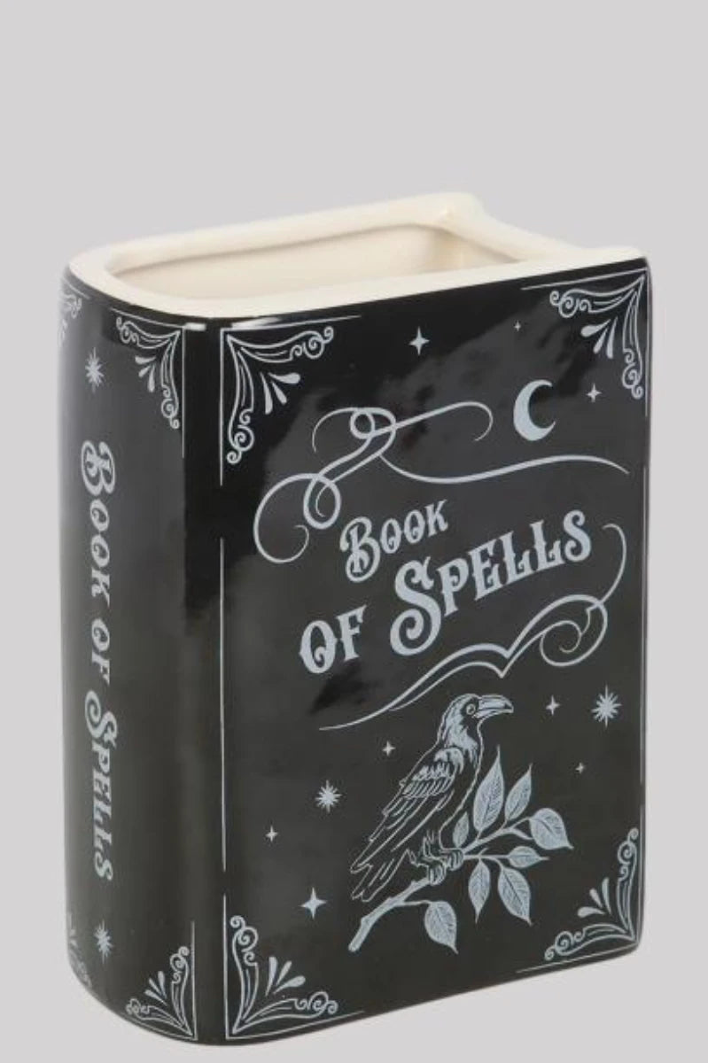 Book of Spells Vase - Book Shaped Ceramic Witchy Home Decor