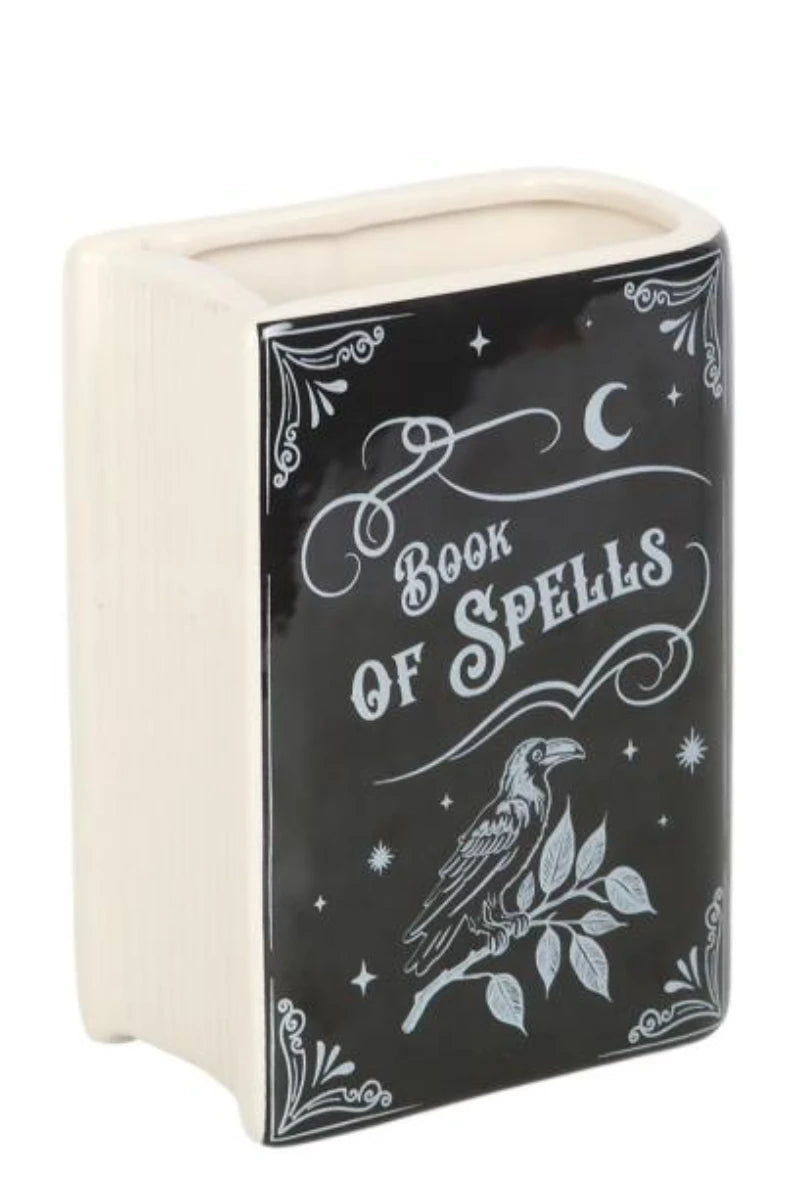 Book of Spells Vase - Book Shaped Ceramic Witchy Home Decor