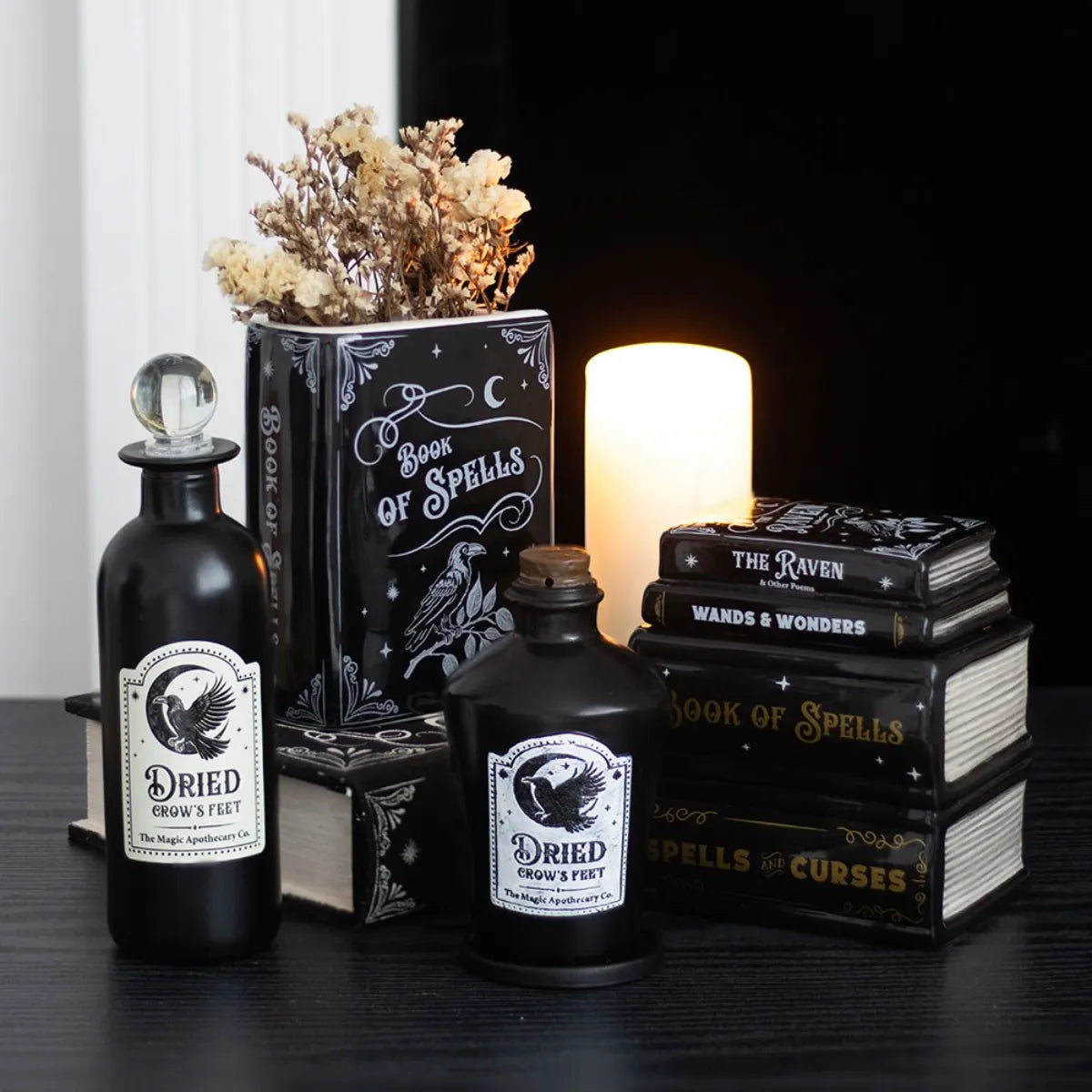 Book of Spells Vase - Book Shaped Ceramic Witchy Home Decor
