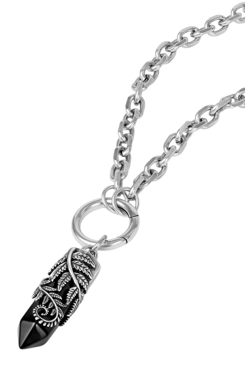 Restyle Crystal Fern O-ring Necklace – Choker & Long Chain
