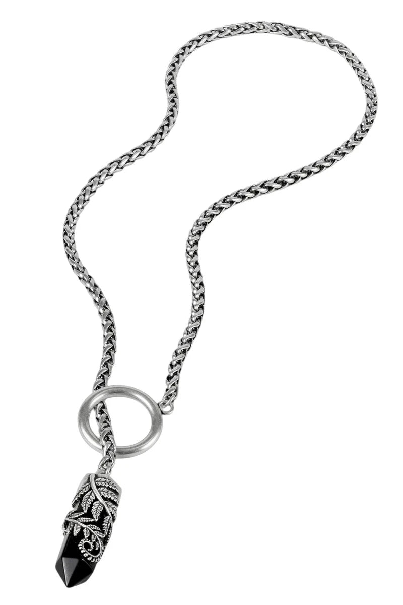 Restyle Crystal Fern O-ring Necklace – Choker & Long Chain