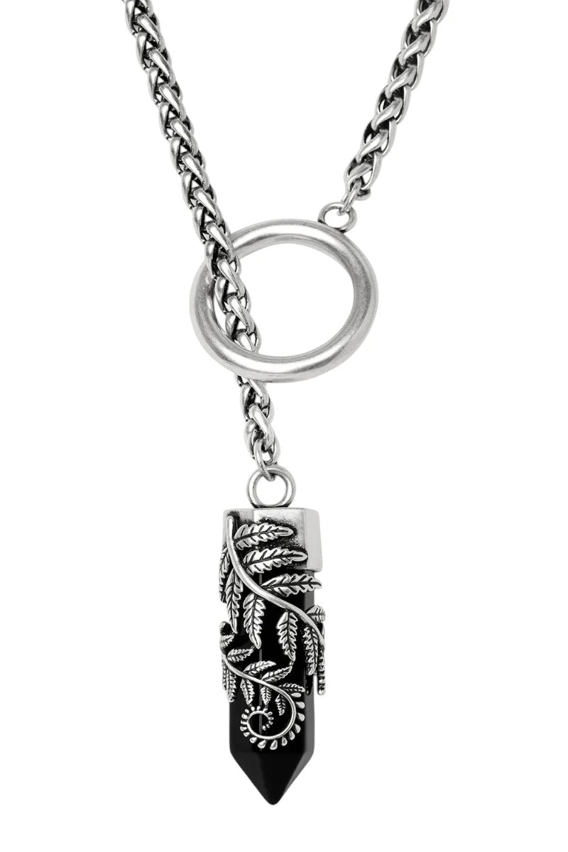 Restyle Crystal Fern O-ring Necklace – Choker & Long Chain