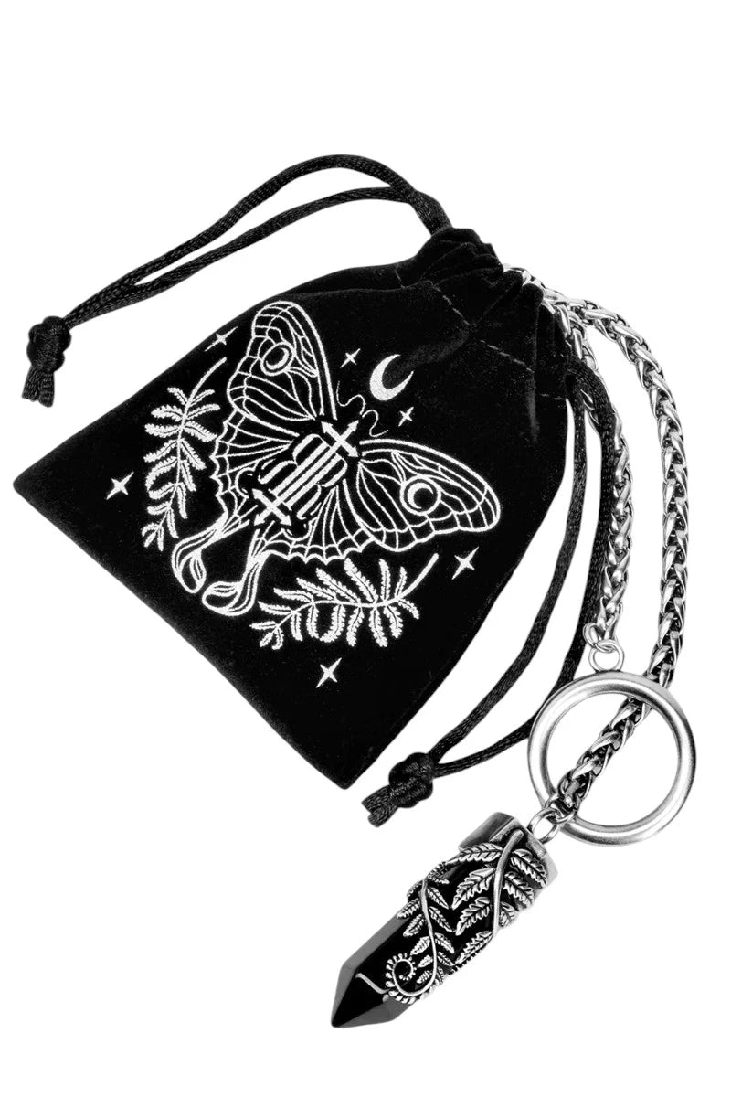 Restyle Crystal Fern O-ring Necklace – Choker & Long Chain