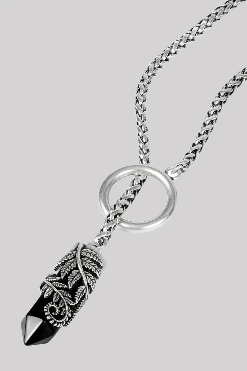 Restyle Crystal Fern O-ring Necklace – Choker & Long Chain