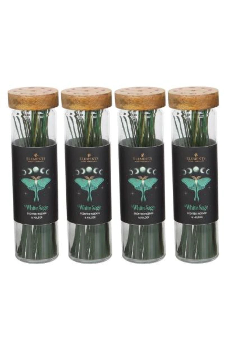 Dark Forest White Sage Incense Sticks with Holder – Cleanse