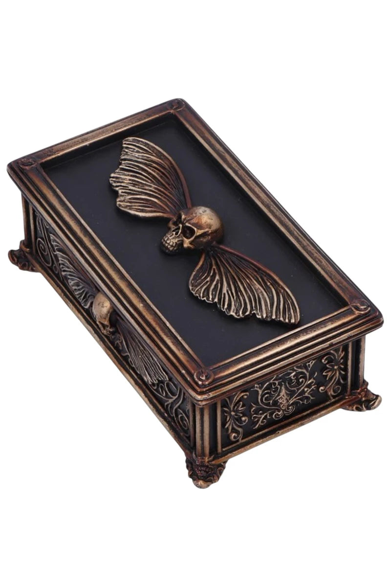 Nemesis Now Treasure Box Death's Head Skull Moth Trinket