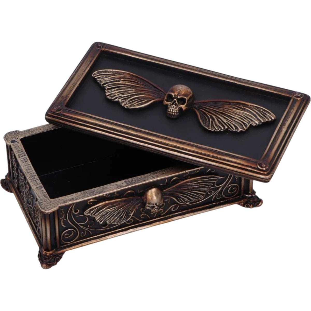 Nemesis Now Treasure Box Death's Head Skull Moth Trinket
