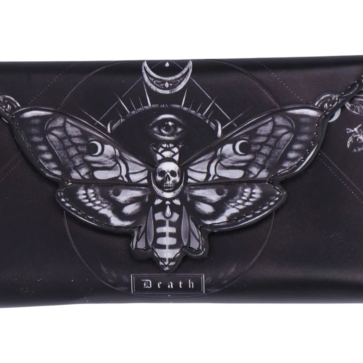 Nemesis Now Death's Head Moth Purse Embossed Gothic Wallet