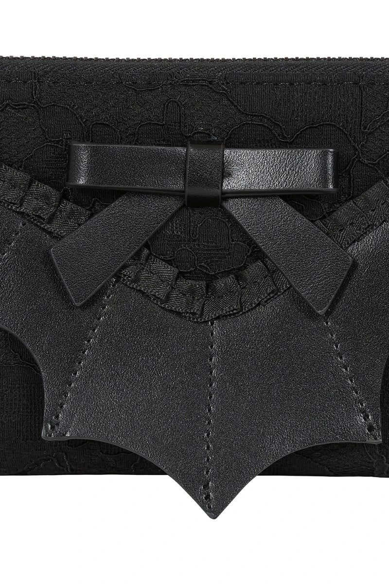 Banned Hallow Keepers Purse - Gothic Bat Design with Charm