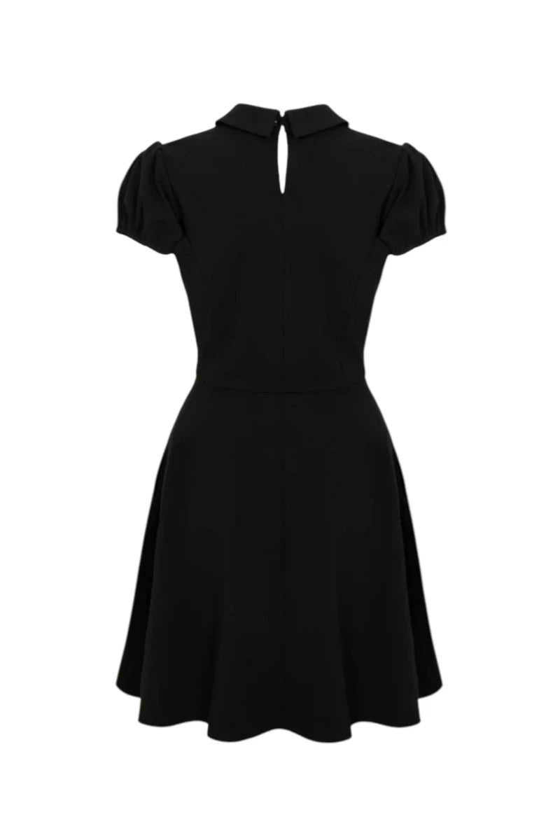 Hell Bunny Skeleton Girl Dress - Gothic Black Heart Ribcage