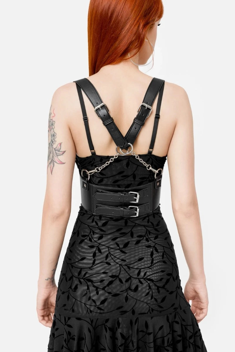 Restyle Moon Gazer Harness - Reversible Gothic Body Harness
