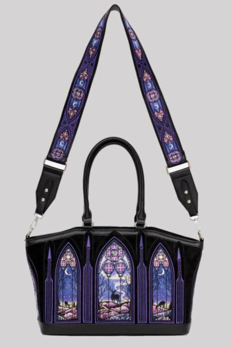 Restyle Northern Lights Shopper Bag Gothic Stained Glass