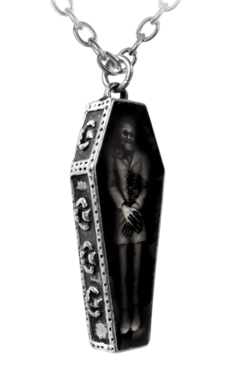 Alchemy England Nosferatu's Rest Necklace Gothic Coffin Pendant