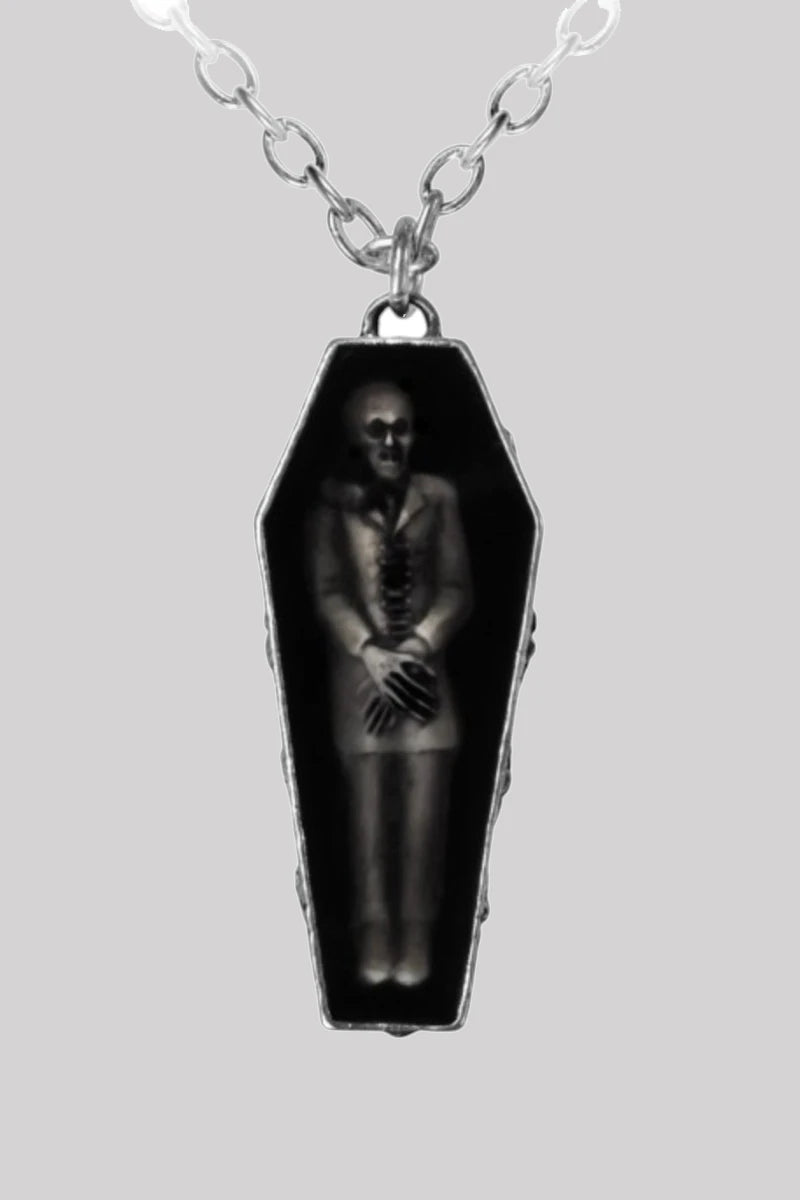 Alchemy England Nosferatu's Rest Necklace Gothic Coffin Pendant