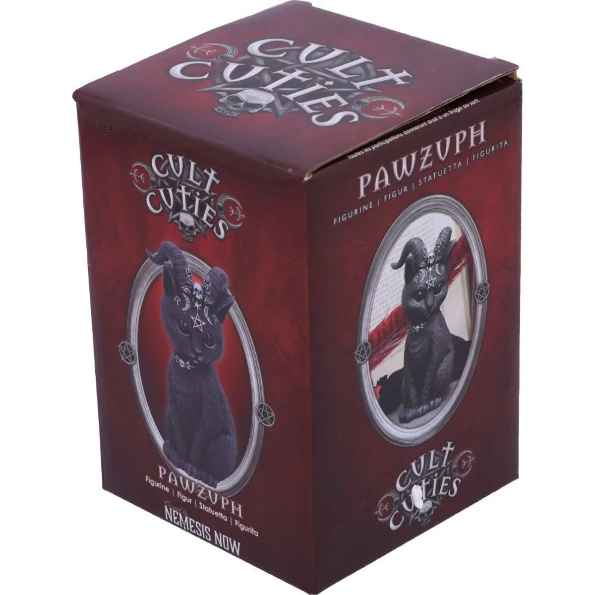 Nemesis Now Pawzuph Figurine Horned Occult Cat Gothic Decor