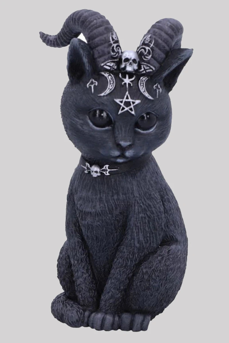 Nemesis Now Pawzuph Figurine Horned Occult Cat Gothic Decor