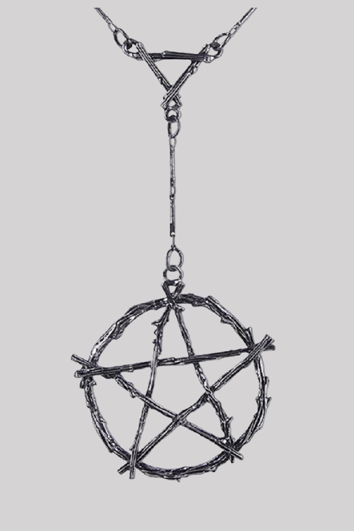 Restyle Branch Pentagram Symbol Occult Gothic Pendant Necklace