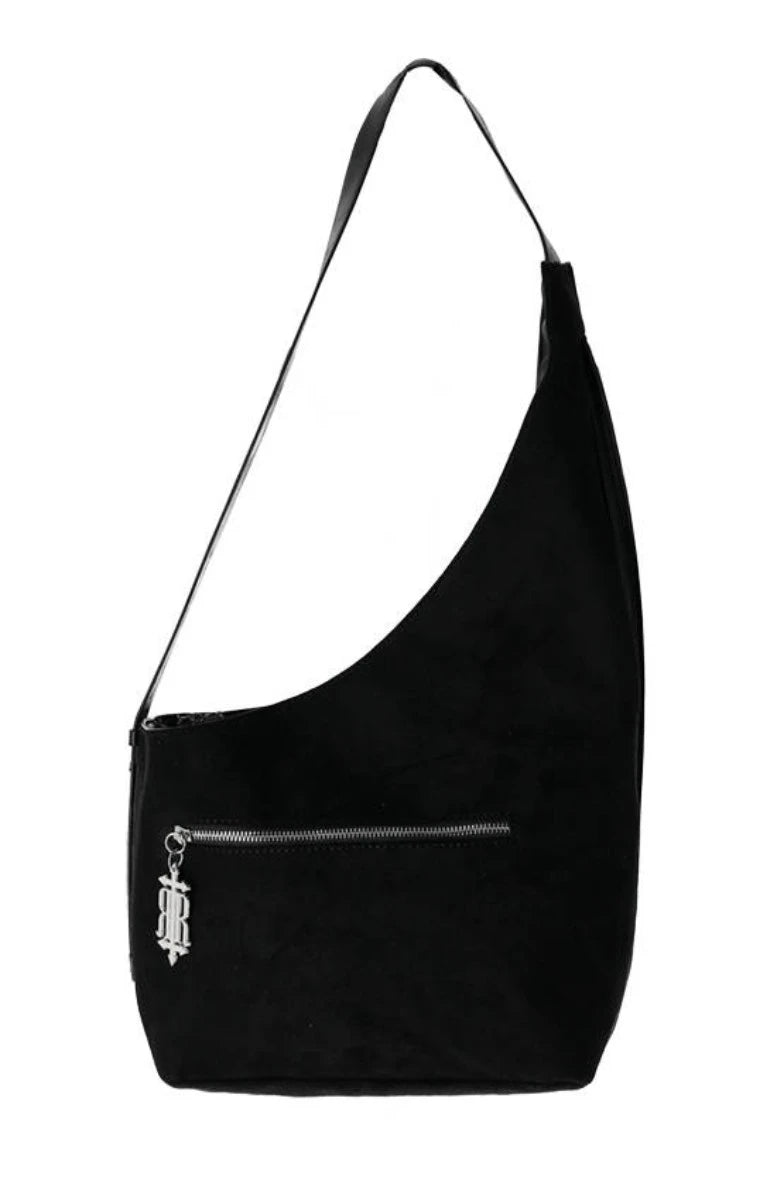 Restyle Winged Hobo Bag - Gothic Asymmetric Purse, Bat Wing