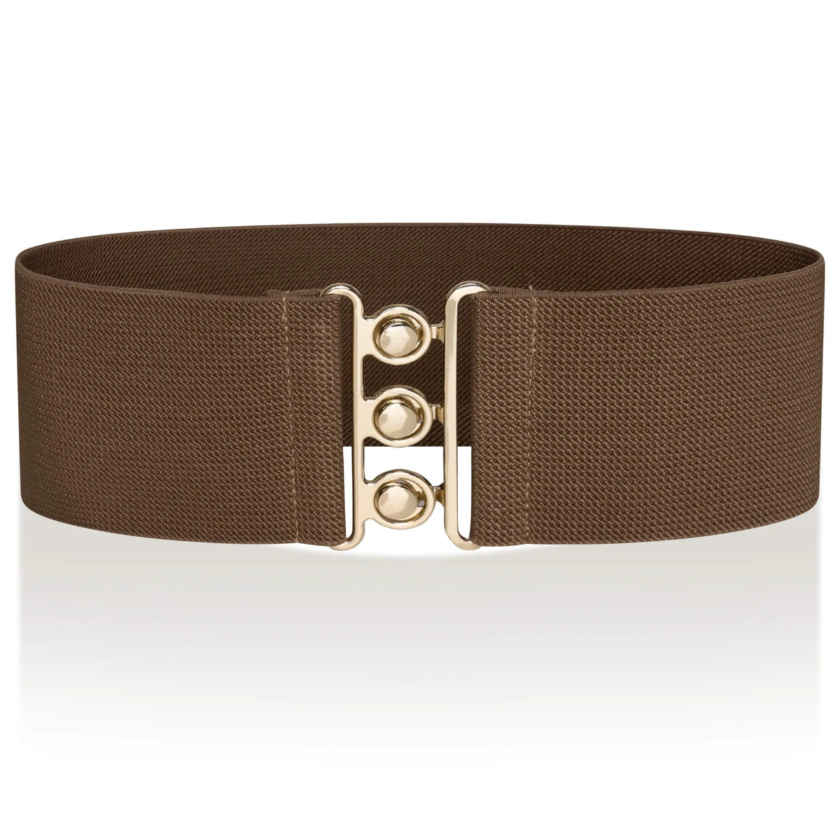 Ro Rox Elasticated Retro Wide Nurse Belt, Gold
