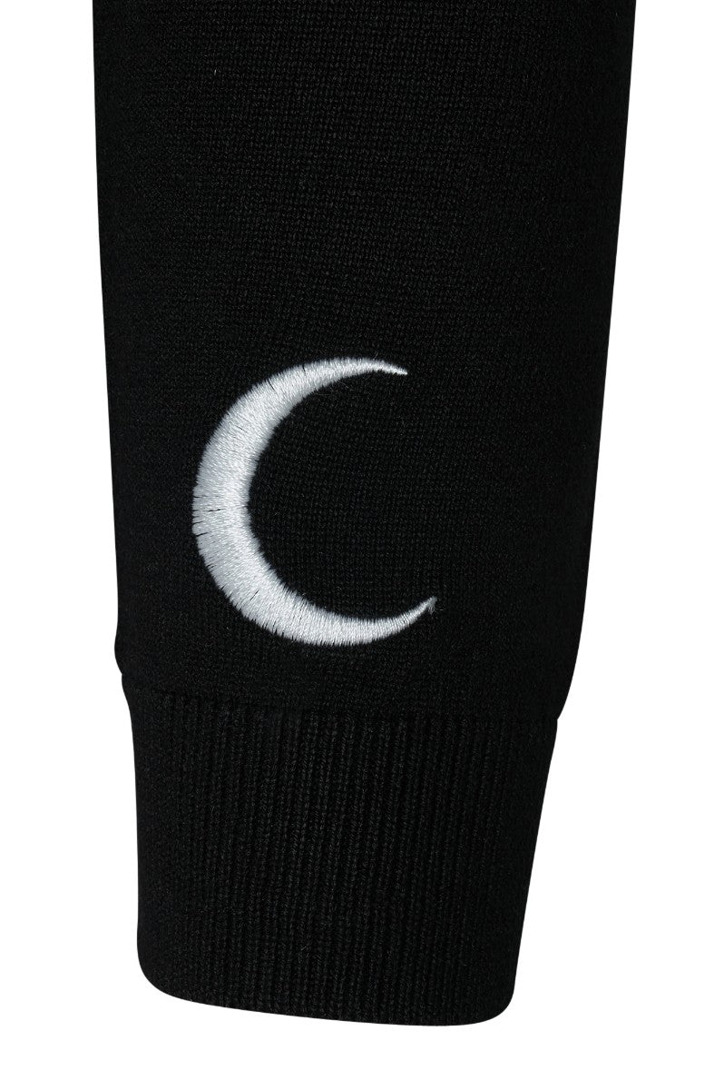 Ro Rox Luna Moth Cardigan – Moon Phase Gothic Knitwear