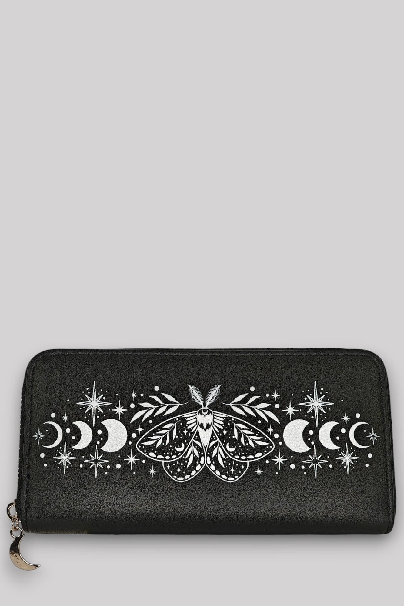 Ro Rox Cosmic Moth Wallet Purse with Moon and Star Design
