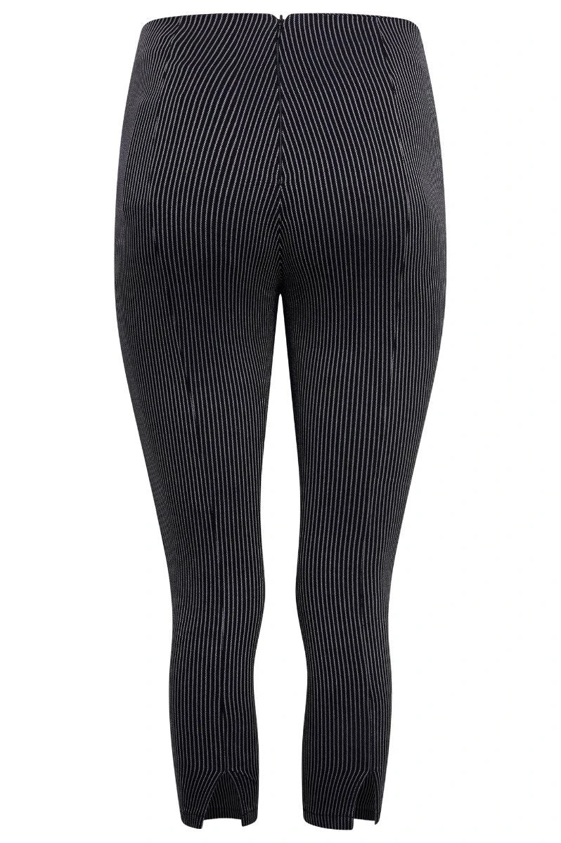 Ro Rox Pinstripe Capris – Alternative Goth Office Trousers
