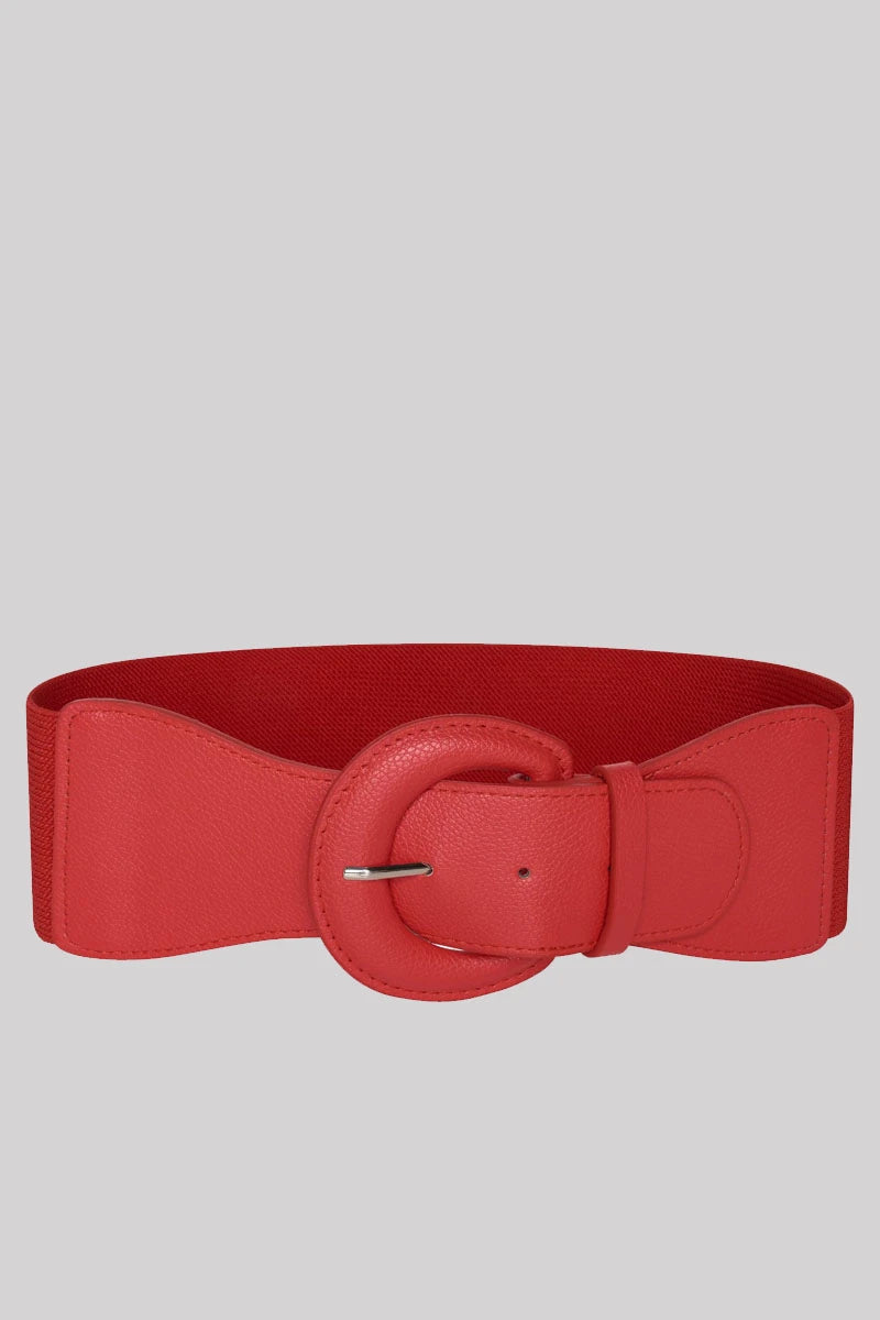 Ro Rox Raya Elasticated Retro Wide Nurse Belt Waist Cincher