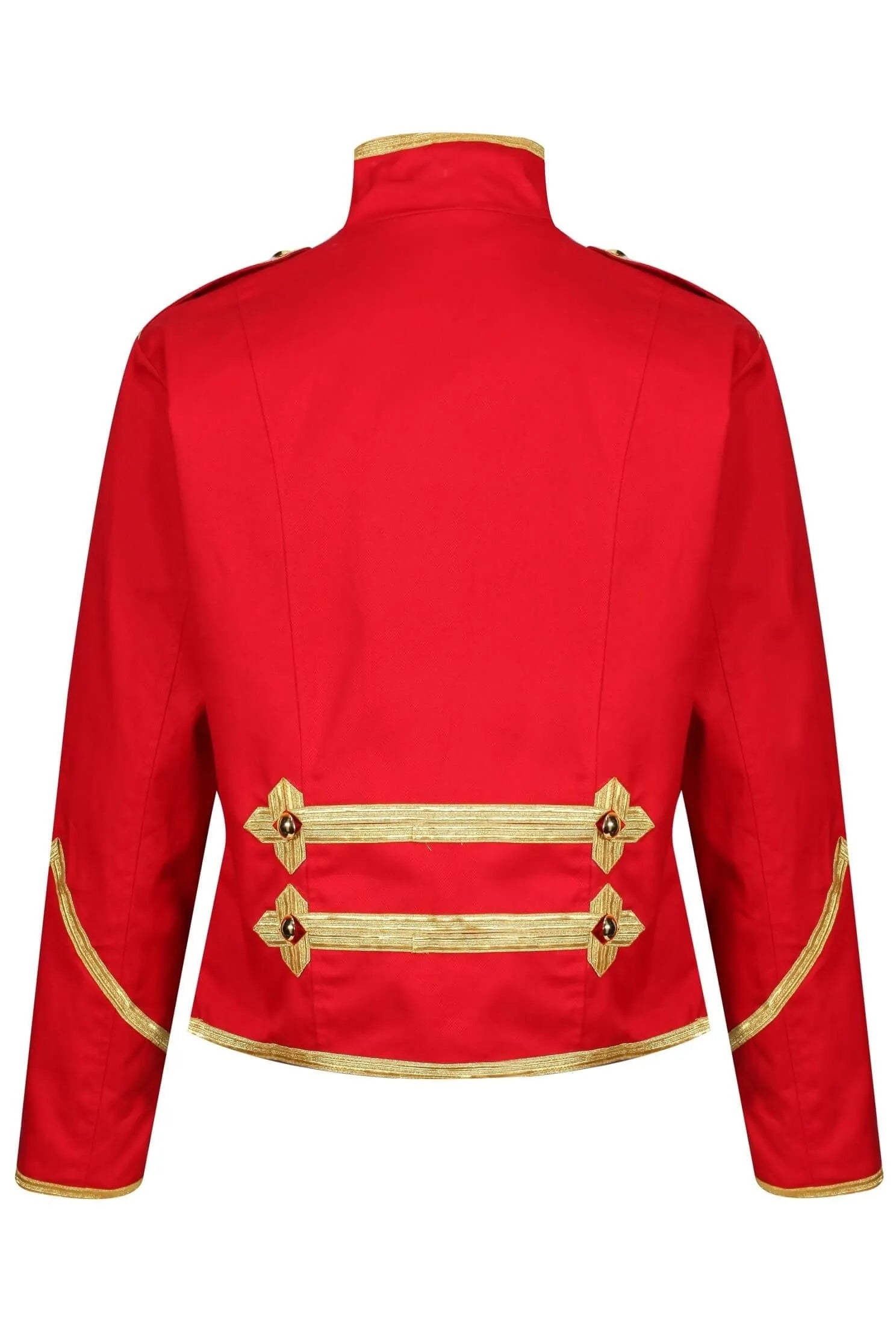 Ro Rox Emo MCR Drummer Parade Jacket, Red & Gold