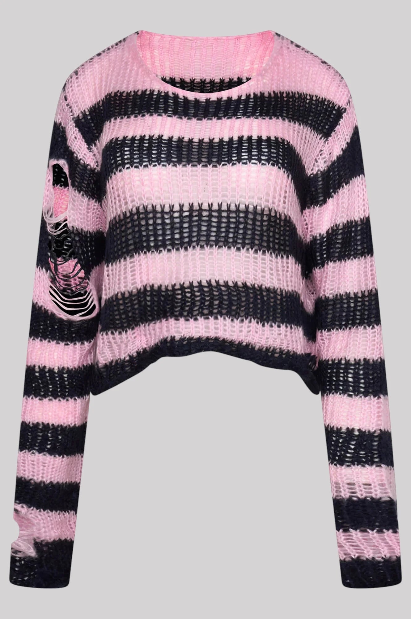 Ro Rox Ryette Grunge Jumper – Distressed Oversized Gothic Knitwear