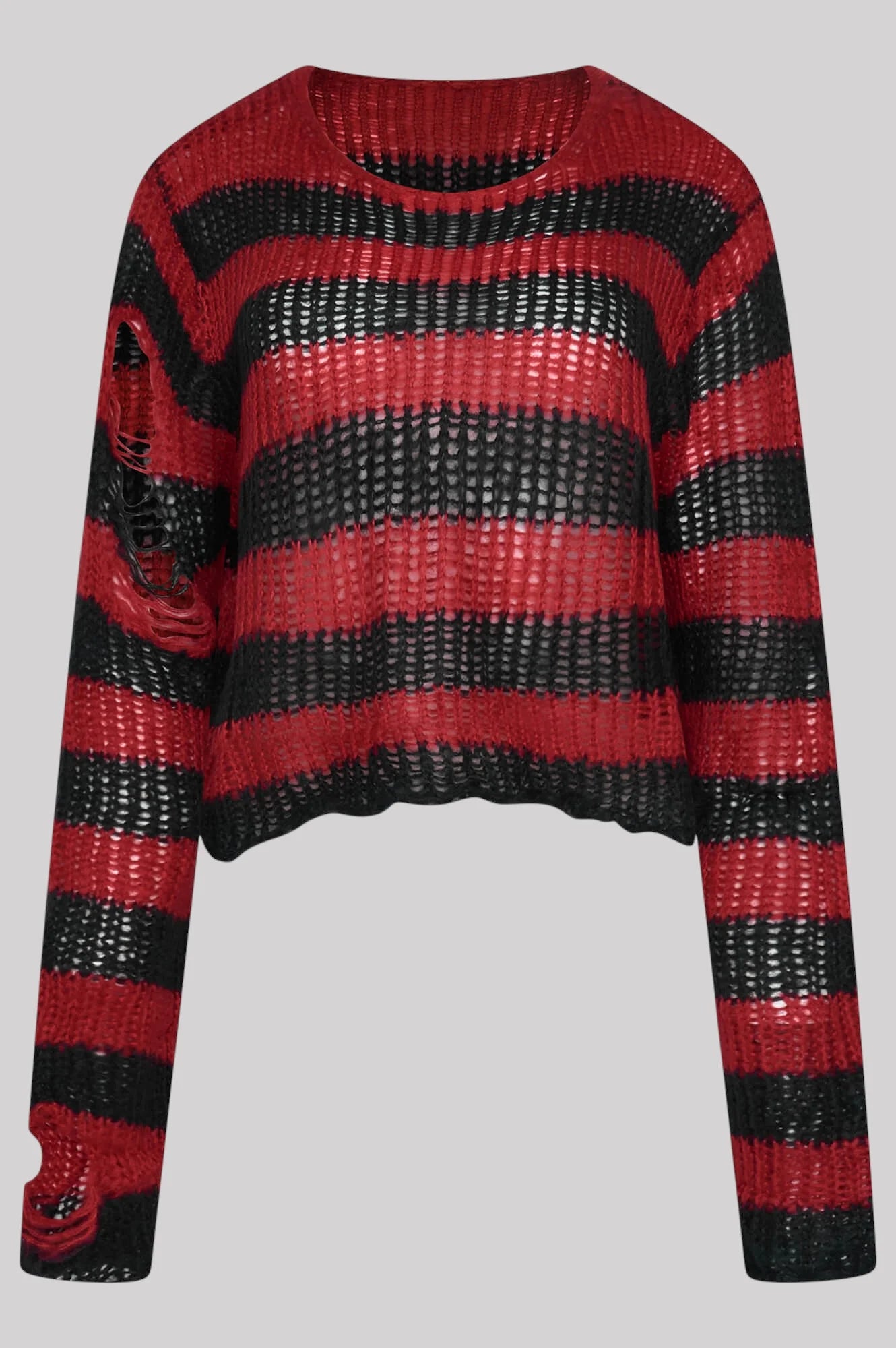 Ro Rox Ryette Grunge Jumper – Distressed Oversized Gothic Knitwear