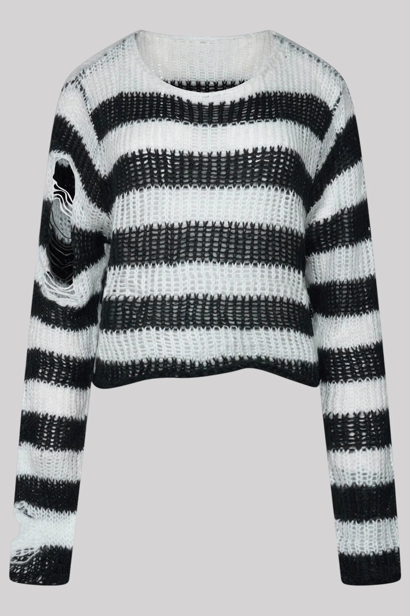 Ro Rox Ryette Grunge Jumper – Distressed Oversized Gothic Knitwear
