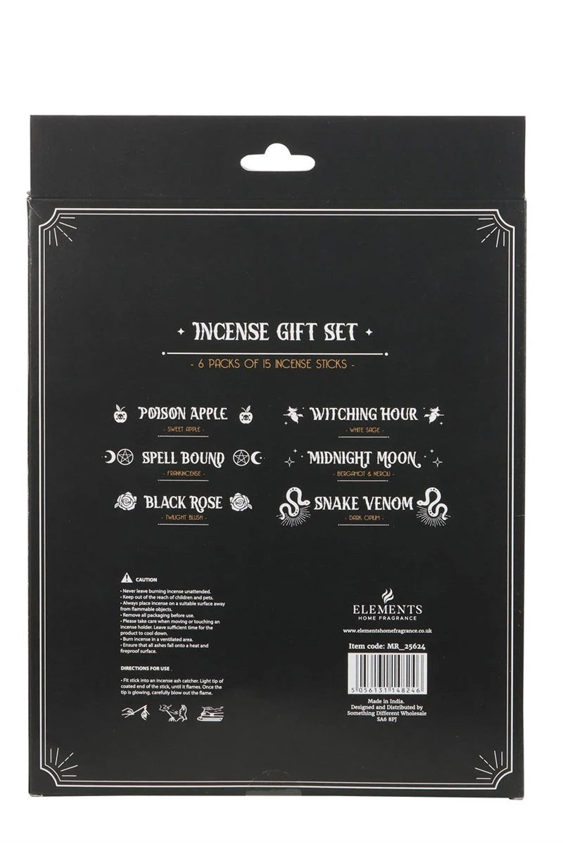 Midnight Ritual Incense Sticks Set of 6 – Witchy Gift Set