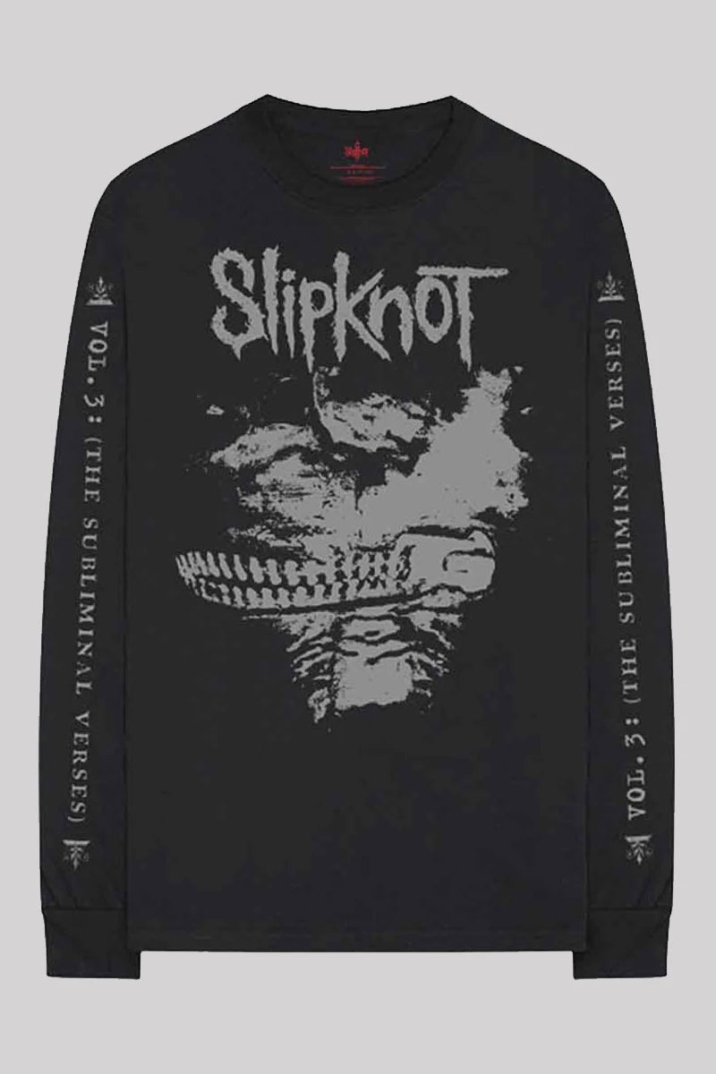 Slipknot Subliminal Verses Long Sleeve Back Print T-Shirt