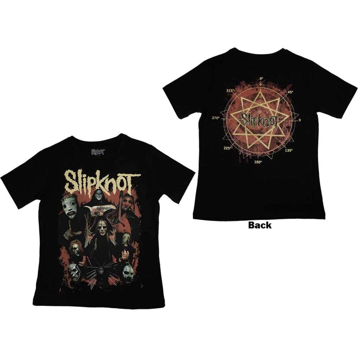 Slipknot Ladies T-Shirt: Come Play Dying Back Print Band Tee
