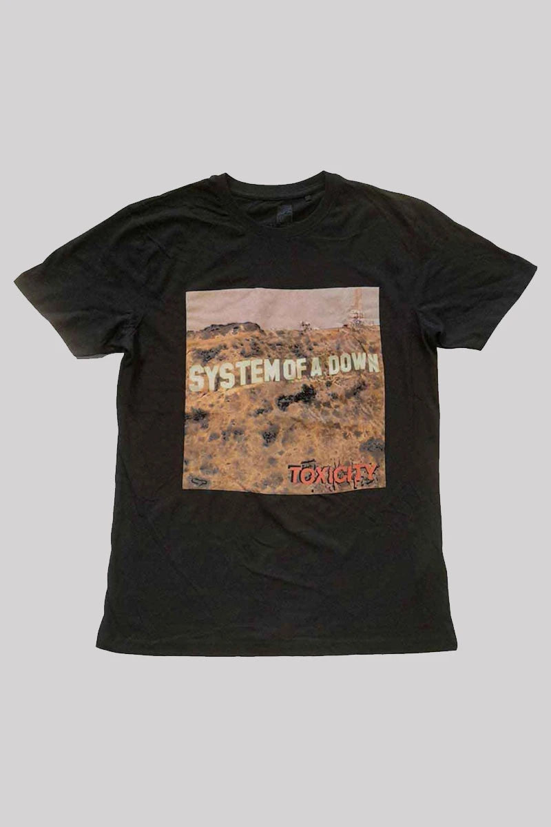System Of A Down Toxicity T-Shirt - Unisex Black Band Tee