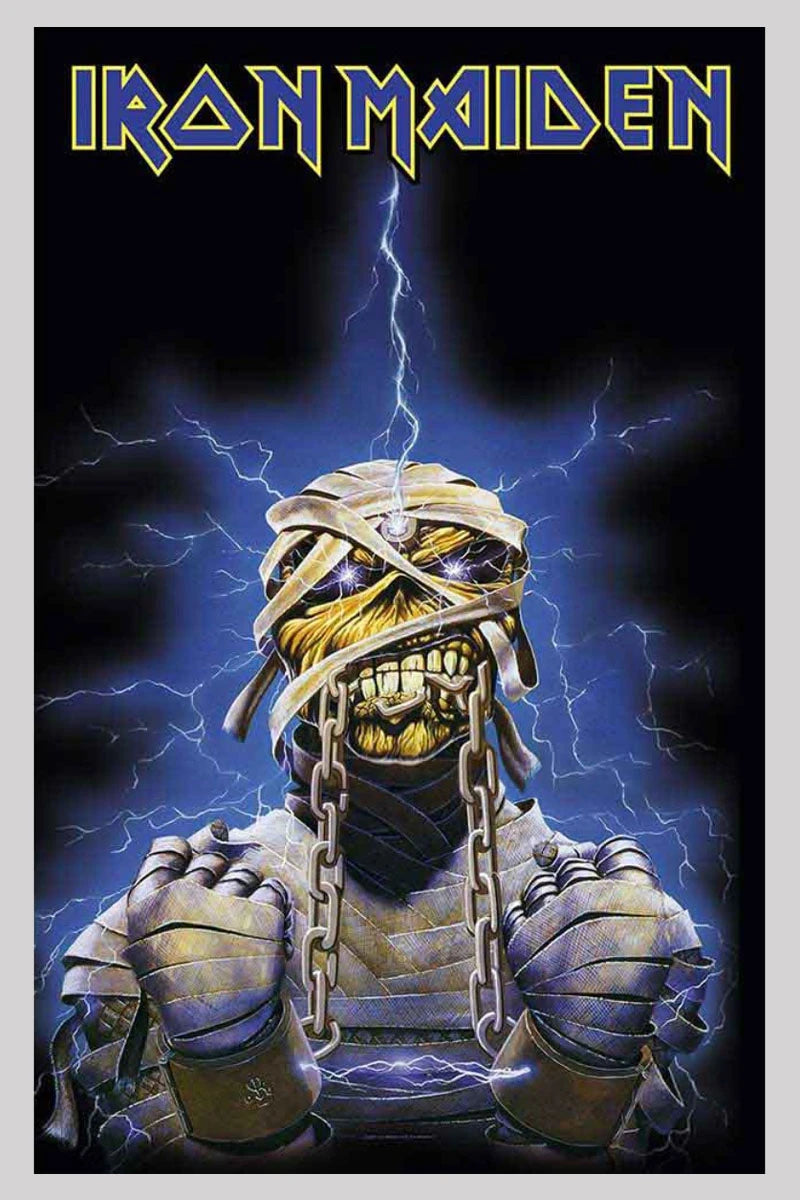 Iron Maiden Textile Poster: Powerslave Eddie Wall Art Flag