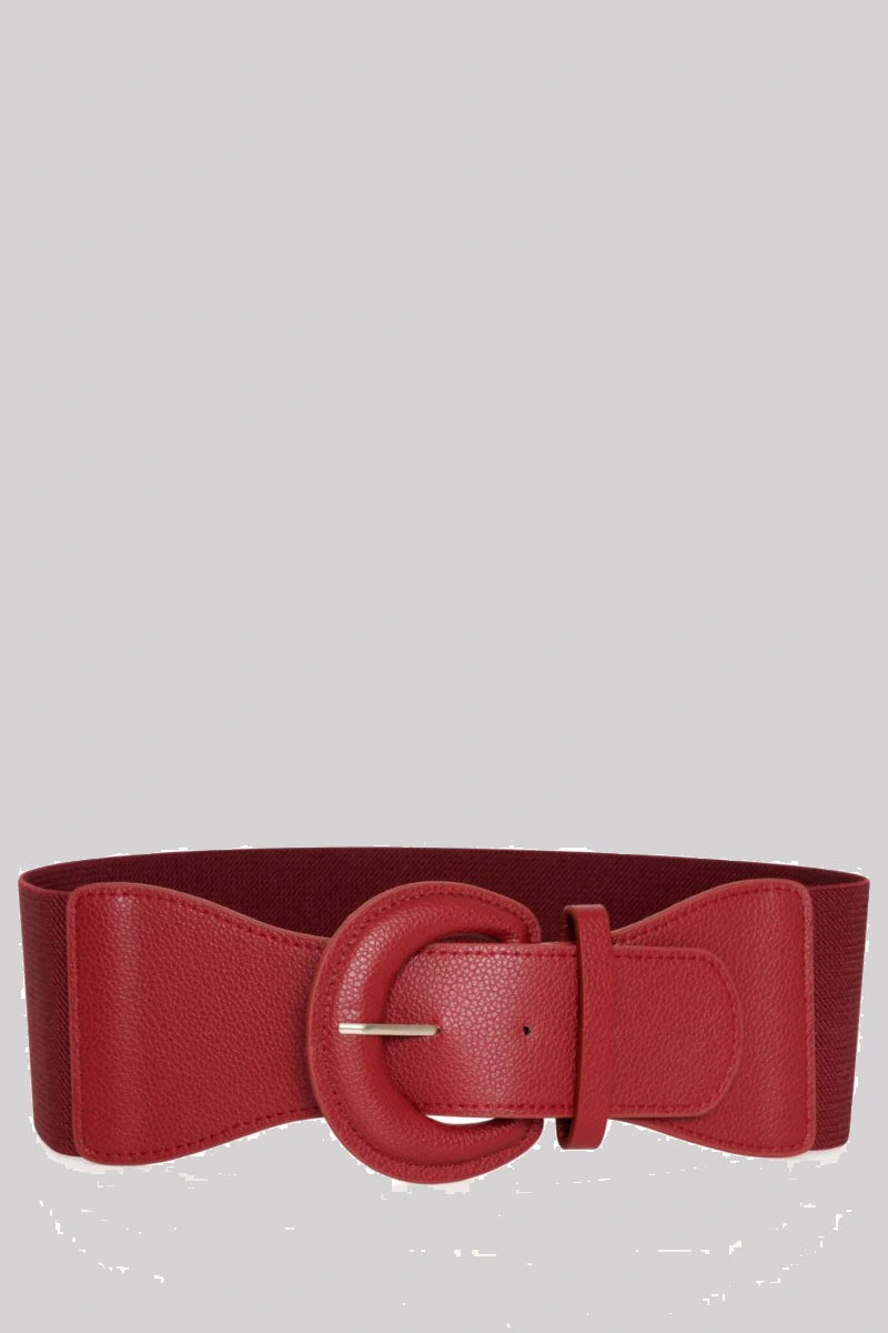 Ro Rox Raya Elasticated Retro Wide Nurse Belt Waist Cincher