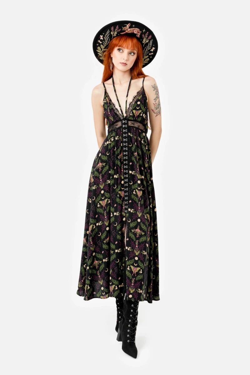 Restyle Wilderwood Maxi Dress – Gothic Forest Witch Vibes