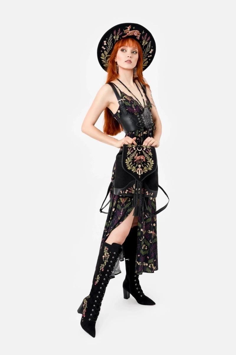 Restyle Wilderwood Maxi Dress – Gothic Forest Witch Vibes