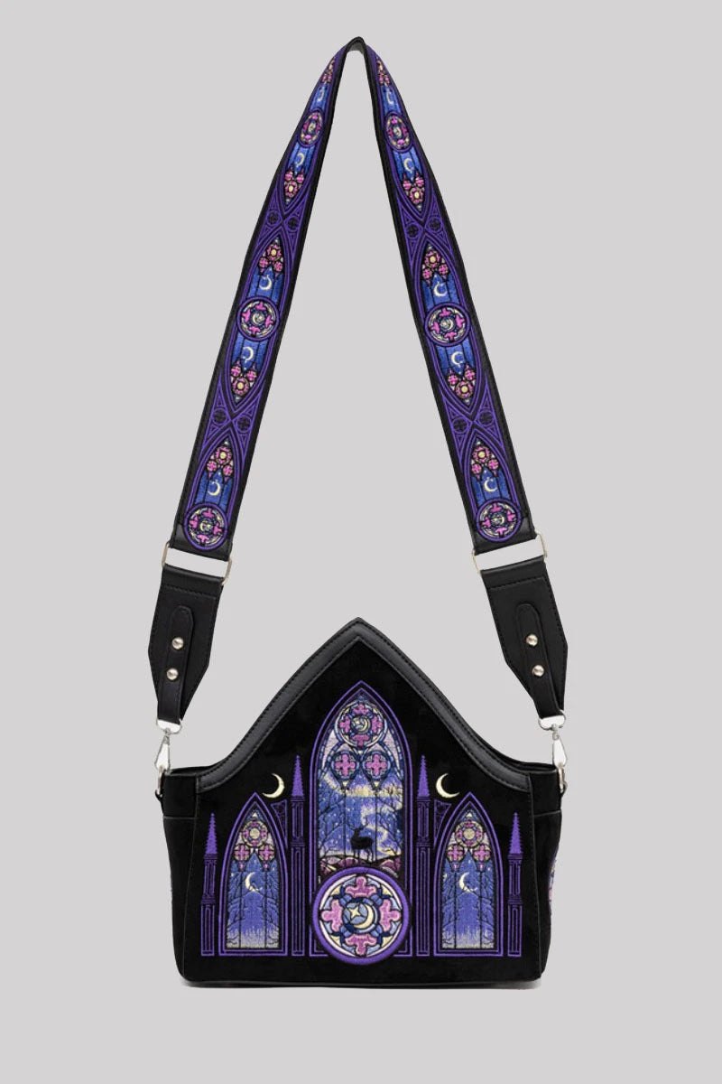 Restyle Aurora Cross Body Bag Northern Lights Embroidery