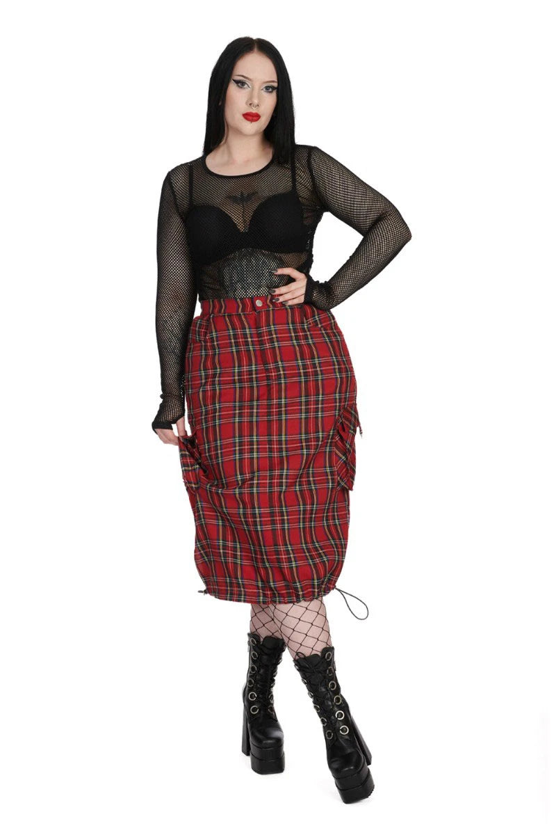Banned Groove Elegy Top - Black Fishnet Long Sleeve Mesh Tee