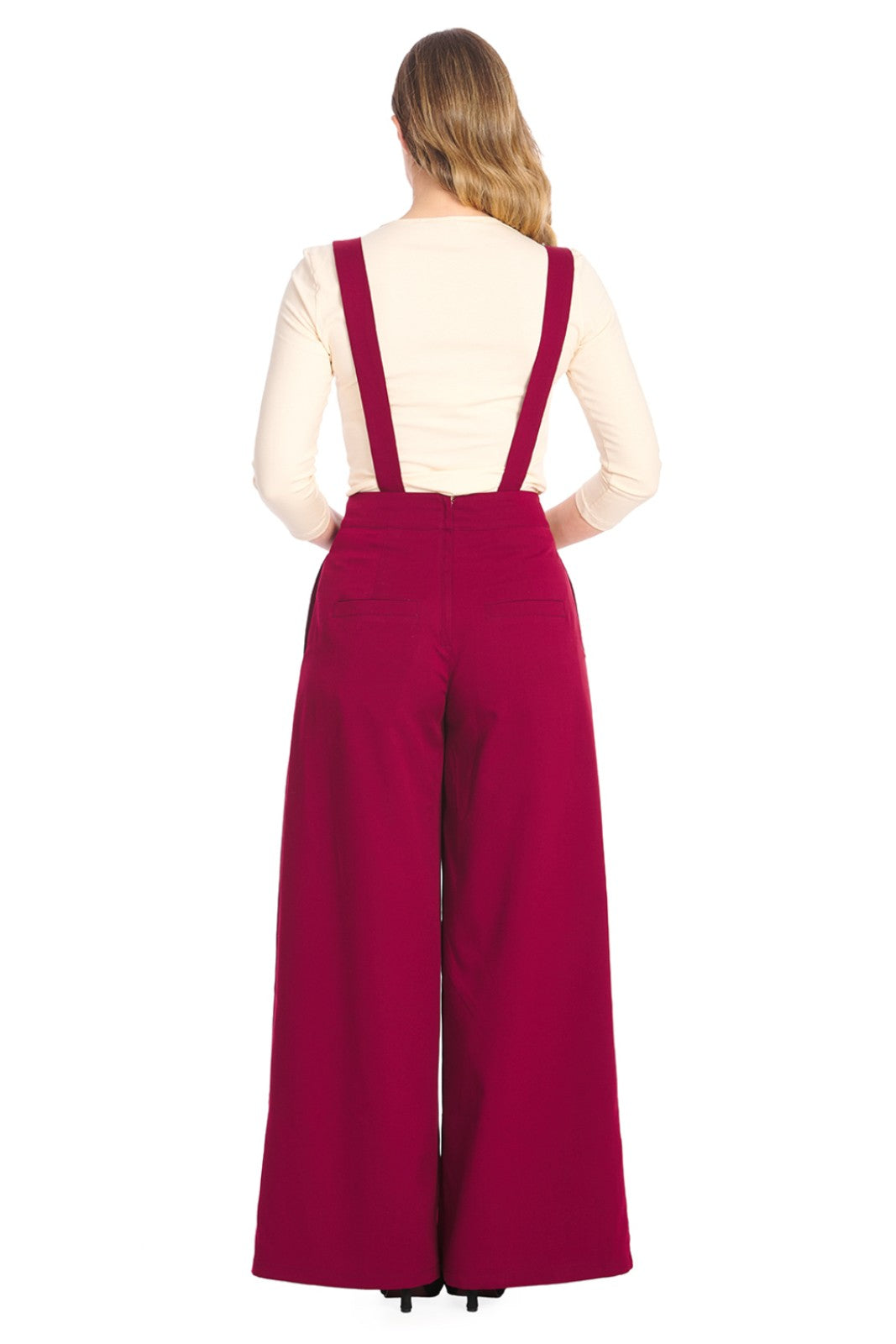 Banned Diamond Wide Leg Suspender Trousers